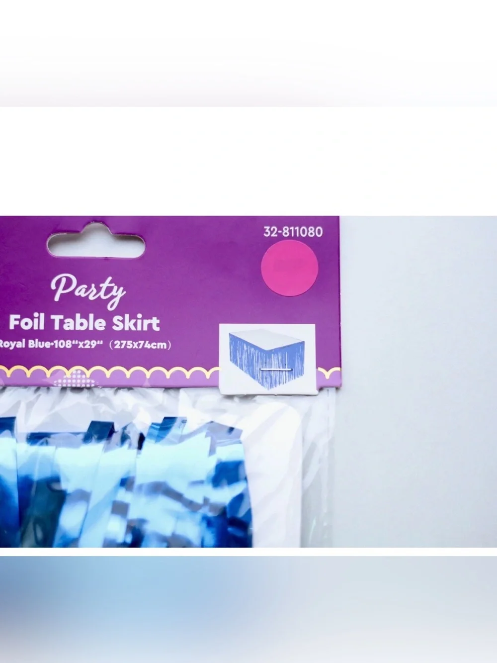 Royal Blue Party Foil Table Skirt – Party Decoration